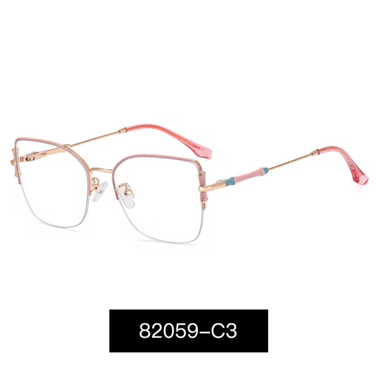 Lentes Ópticos Mujer Semi al Aire – Modelo 82059