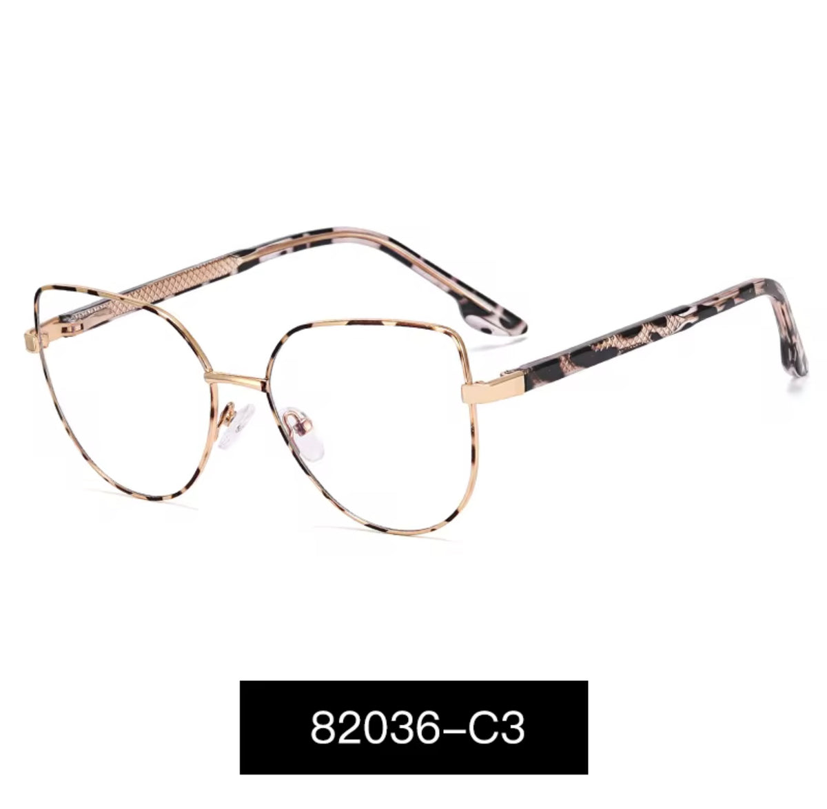 Lentes Ópticos Mujer Metálicos – Modelo 82036