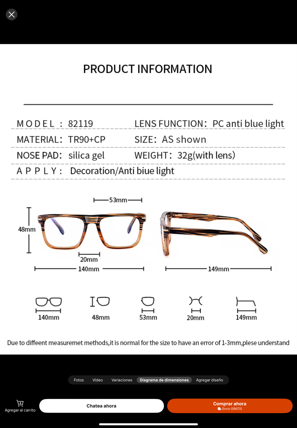 Lentes Ópticos Hombre Aviador – Modelo 82119