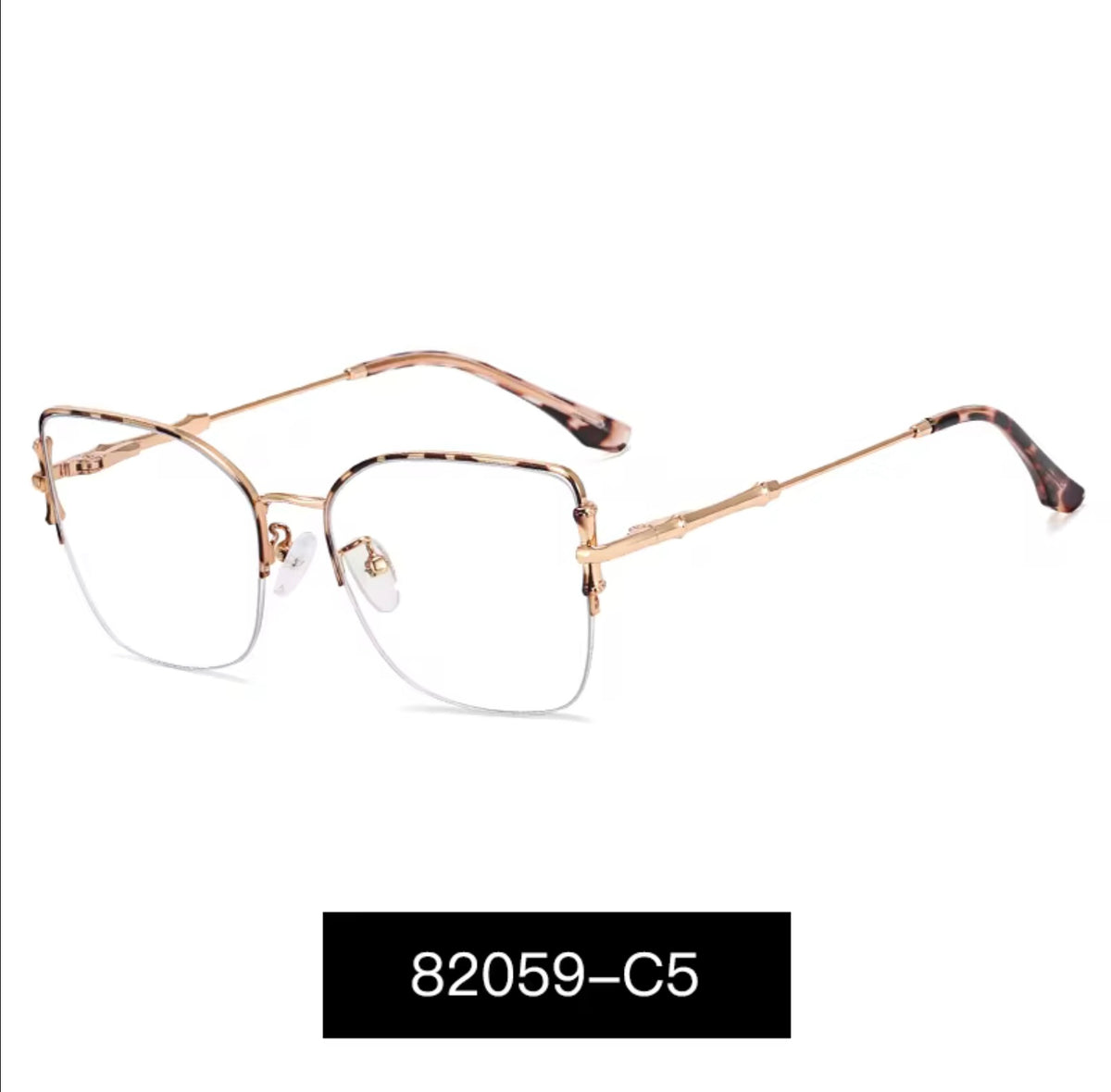 Lentes Ópticos Mujer Semi al Aire – Modelo 82059