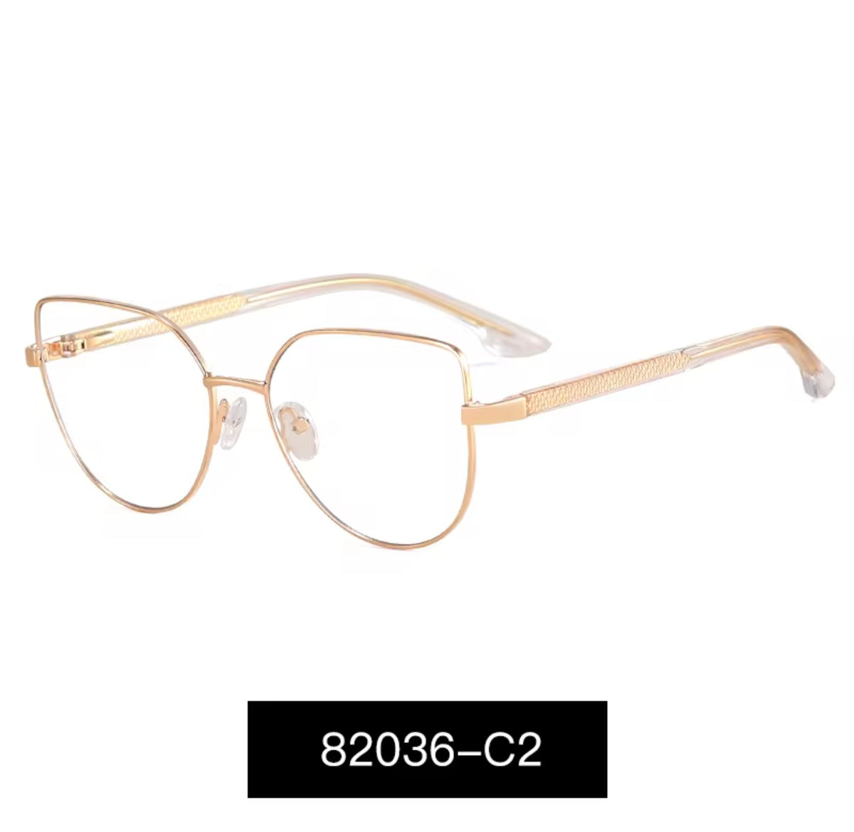 Lentes Ópticos Mujer Metálicos – Modelo 82036