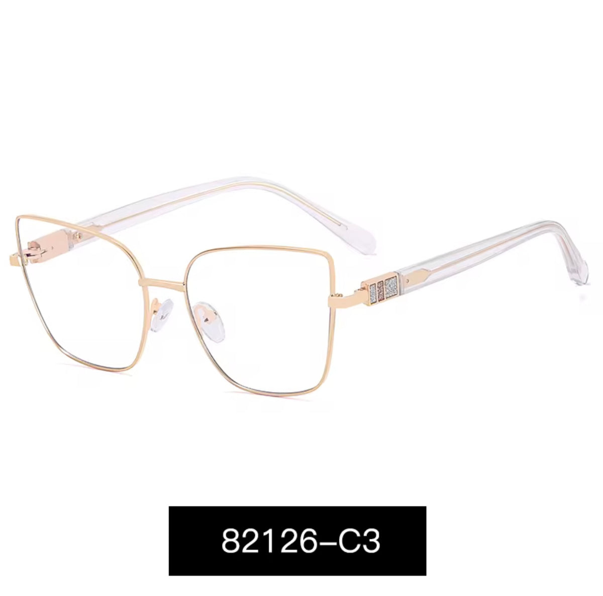 Lentes Ópticos Mujer Metálicos – Modelo 82126