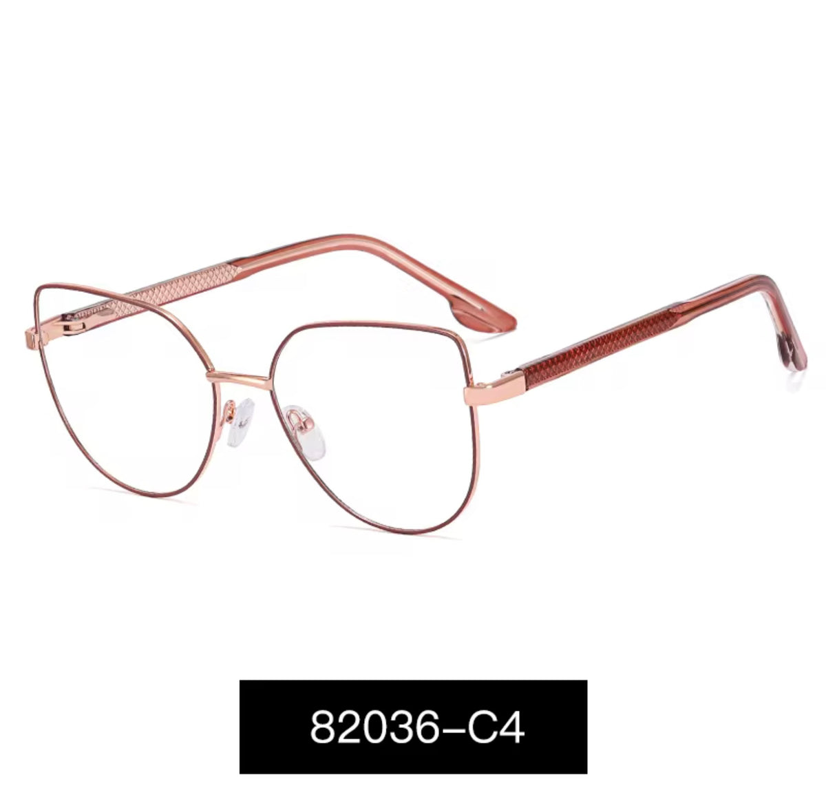 Lentes Ópticos Mujer Metálicos – Modelo 82036