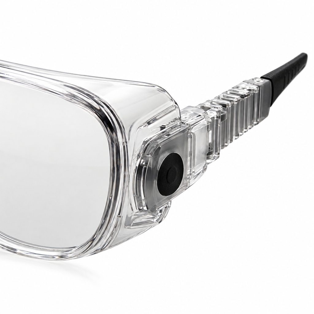 SEG 25 Transparente – detalle del brazo ajustable
